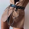 Multi-layer PU Leather Belt Extended Dress Waist Chain Fashion Women Waist Belt  Suit Decoration