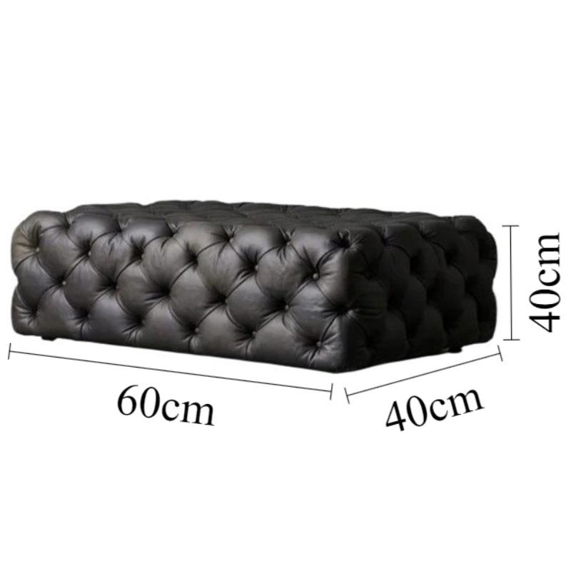 

Modern Shoe Changing Stool Luxury Stools Decorative Sofa Stools Aesthetic Multifunctional Leather Stool Living Room Furniture