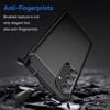 Coque de protection - Samsung - Galaxy S24 - Silicone Noir - 2 Verres Trempés - Traits Acier