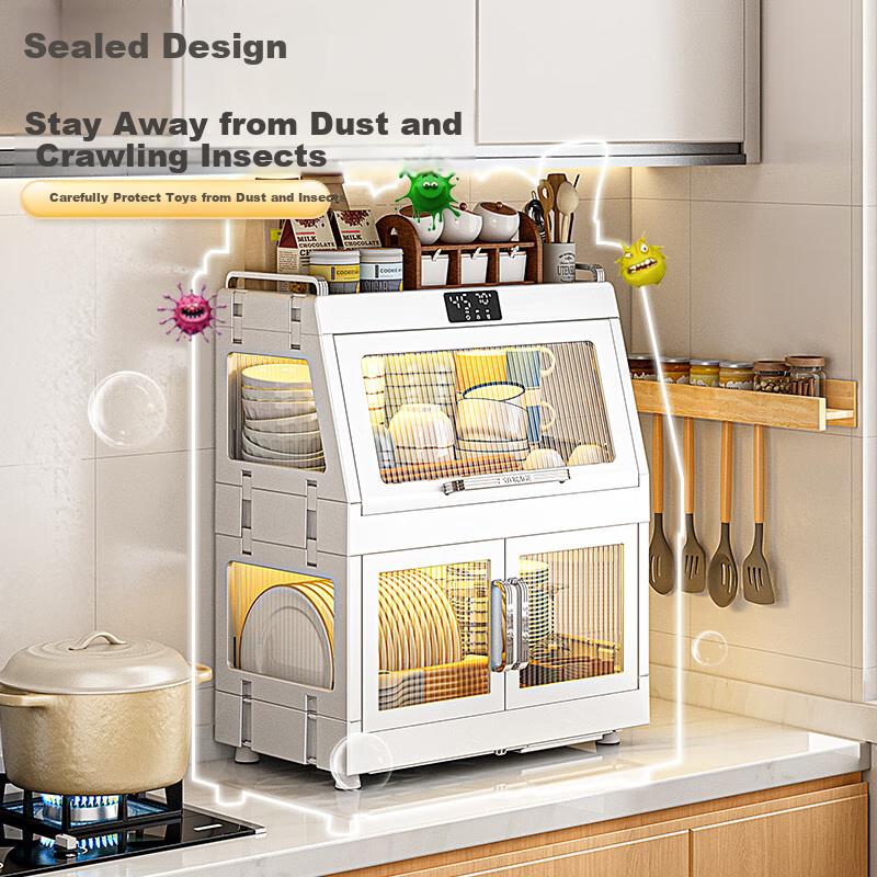 Dish And Chopstick Cabinet, Storage Cabinet, Disinfection Bowl Cabinet, Kitchen Utensil Drying All-In Machine, Countertop Plate Drainer, Storage Rack