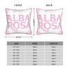 A-ALBA R-ROSA Pillow Case  Cute Funny Pillow Cover Graphic Pillowcases For Couch Sofa Bedroom