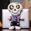 Halloween Plush Pumpkin, Vampire, and Skeleton Figures - Funny Decorative Pillow Set