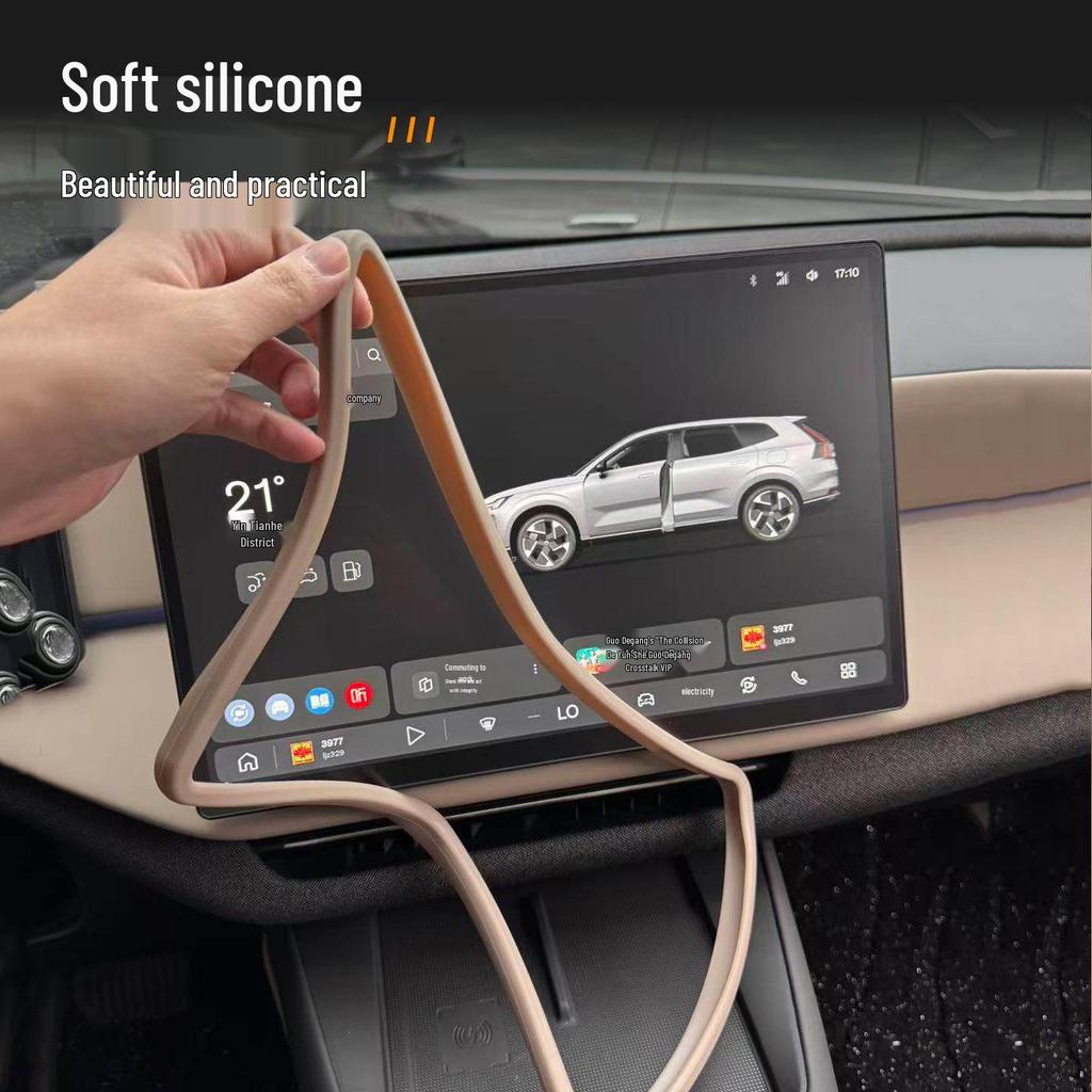 Volvo XC70 Center Console Displayschutz & Navigationsblende Silikonpad - Passend für 26 Modelle