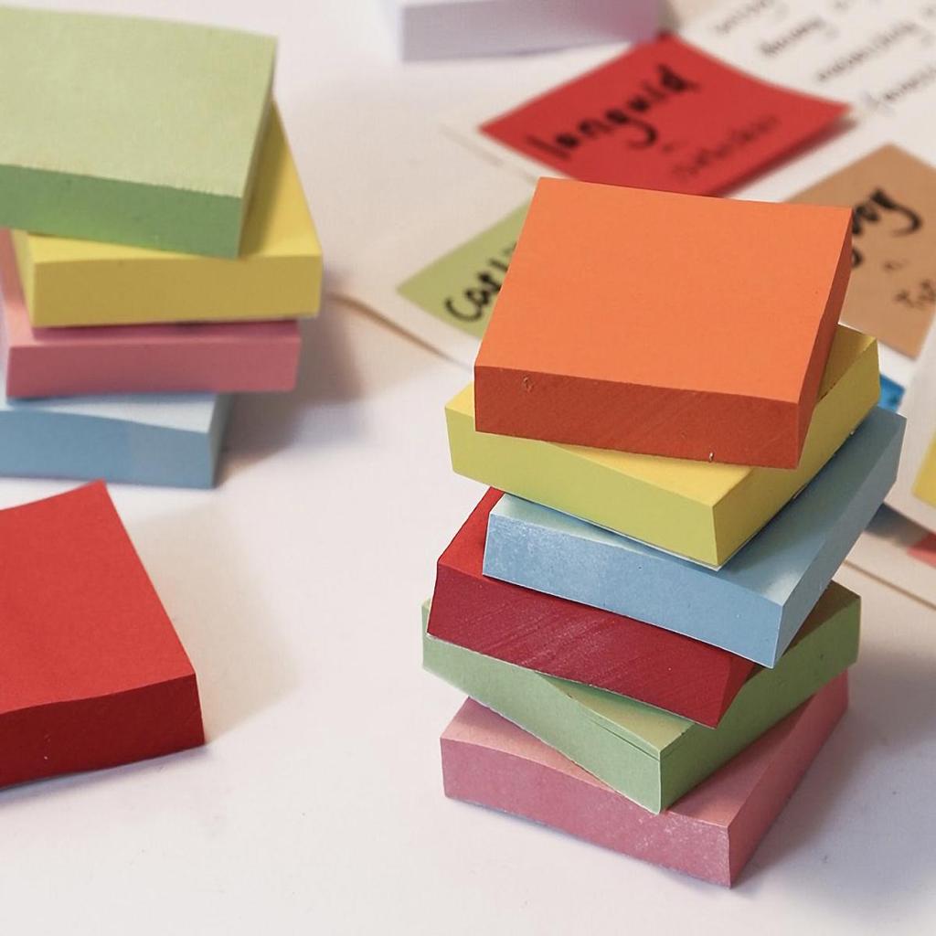 11pcs Colorful Sticky Notes, Suitable For Home, School, Office, Back To School, Aesthetic School Supplies, Stationary, Random Co