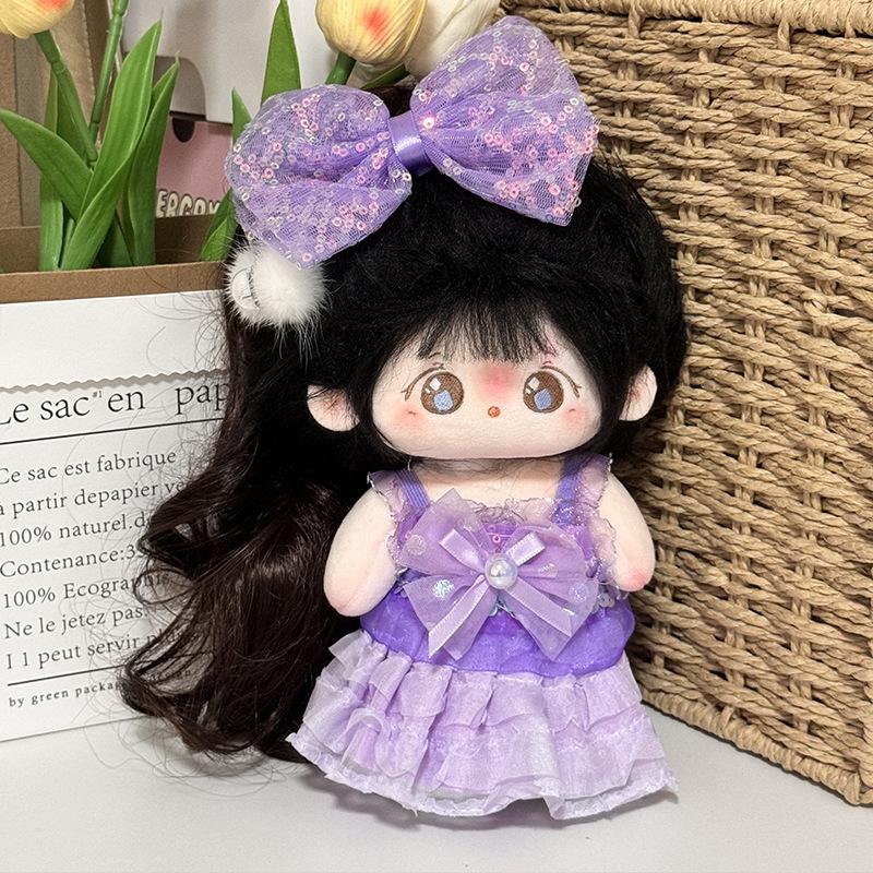 20cm Cotton Girl Doll Dress - Cute Chubby Body Outfit In Stock