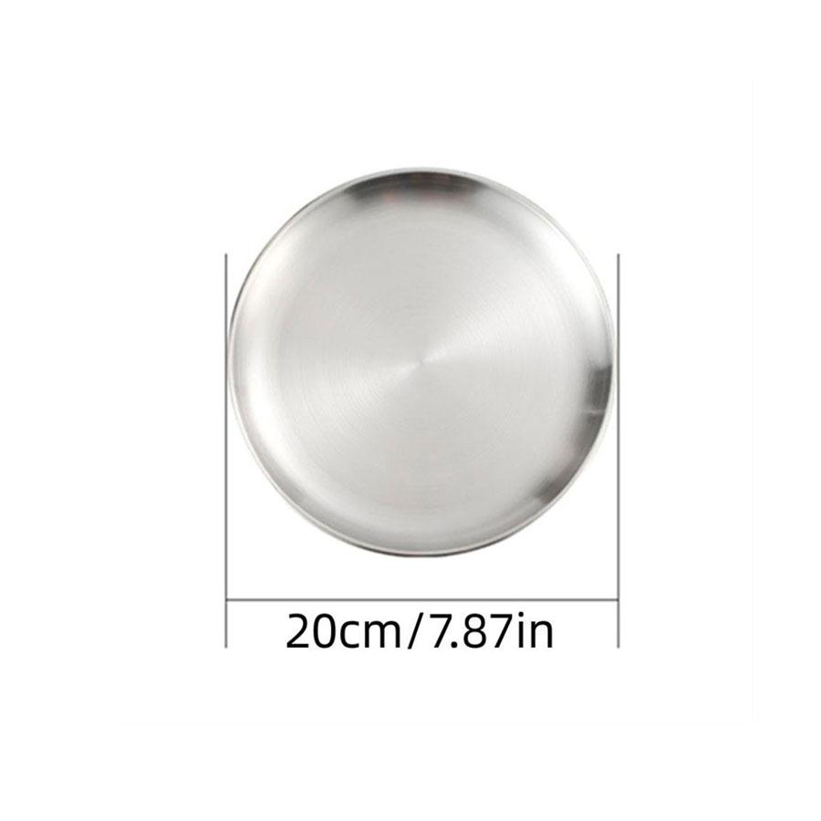 Stainless Steel Round Plate Grape Shaped Fruit Tray for Hotel Eco-Friendly Serving Food Tray