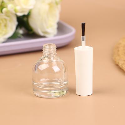 10/15 ml Leere Transparente Glas Nagellackflasche Leer Mit Deckel Pinsel Kosmetikbehälter Nagelglasflaschen Mit Pinsel