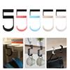 5 Shape Sturdy Hook for Student Bags Long Time Use Metal Wall Attachment Basic Assembly Black White Double Tone
