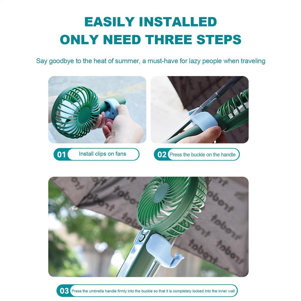 Handheld Fan Clip Holder Outdoor Cooler Fan Holder Portable Personal Electric Fan Clip For Summer Outdoor Umbrella