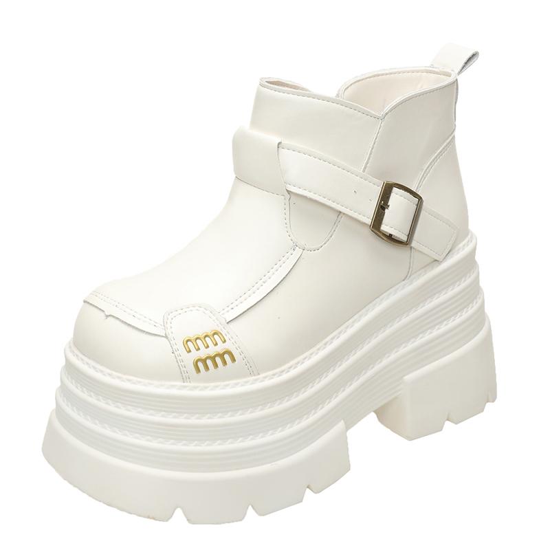 Fashion 2025 New Fashion Autumn Boots Shoes Women Ankle Boots Female Wedges Boots Women Chelsea Boot 10CM Platform Shoes Winter Warm