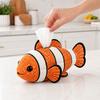 DIY Tissue Box, Top Opening Soft Fabric Cover, Marine Animal Theme Tissue Dispenser, Multipurpose Patchwork Designs Sewing Kit, for Home