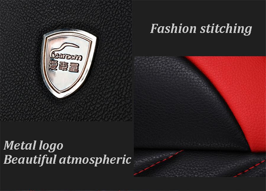 Heavy New Design Luxury Breathable Rhombus Plaid Leather PU Leather 6D Car-styling Auto Universal Car Seat Covers...