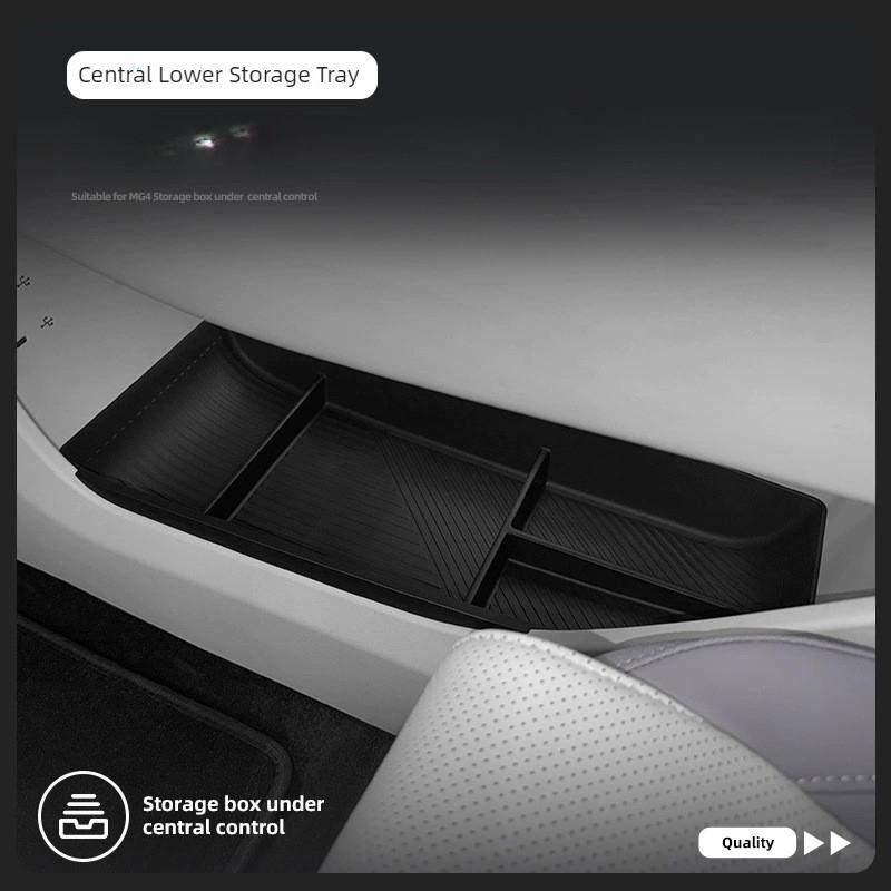 Car Storage Box for MG 4 MG4 EV Urban 2026 Armrest Storage Box Center Console Organizer Tray Car Stowing Tidying Accessories