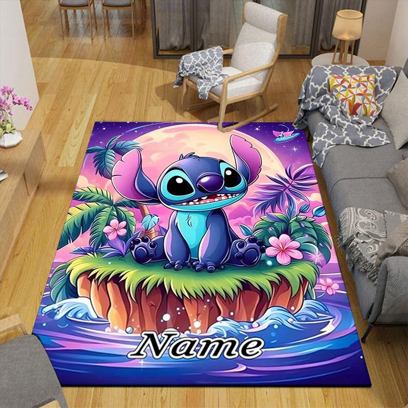 Custom 1Pc Lilo Stitch Fantasy Island Rug Office Carpet Indoor Outdoor Entrance Doormat Nonslip Soft And Comfortable Living Room D916303