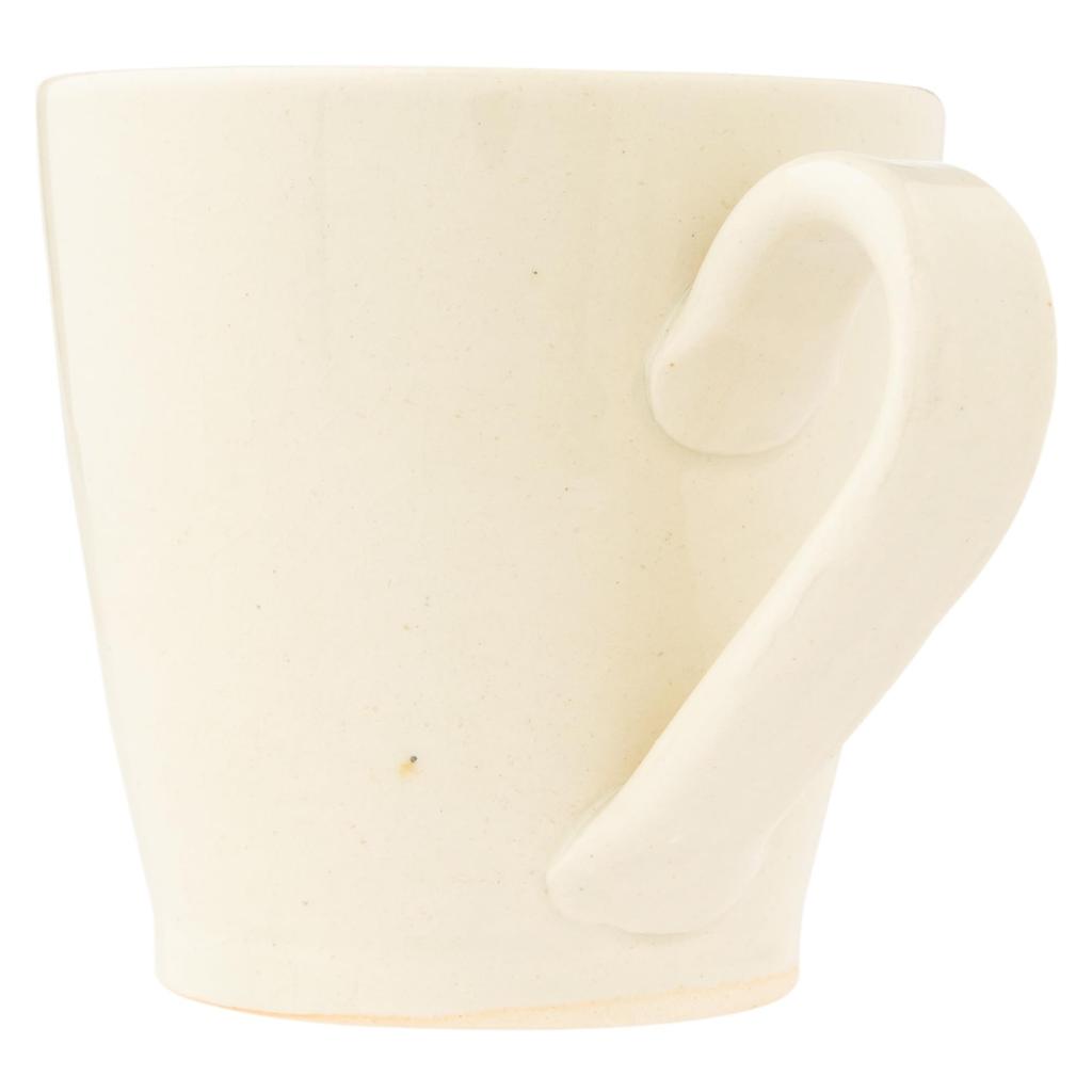 Marui Seito Shigaraki Ware Hechimon Mug, Large, 360ml Capacity, Ray White, MR-3-4452
