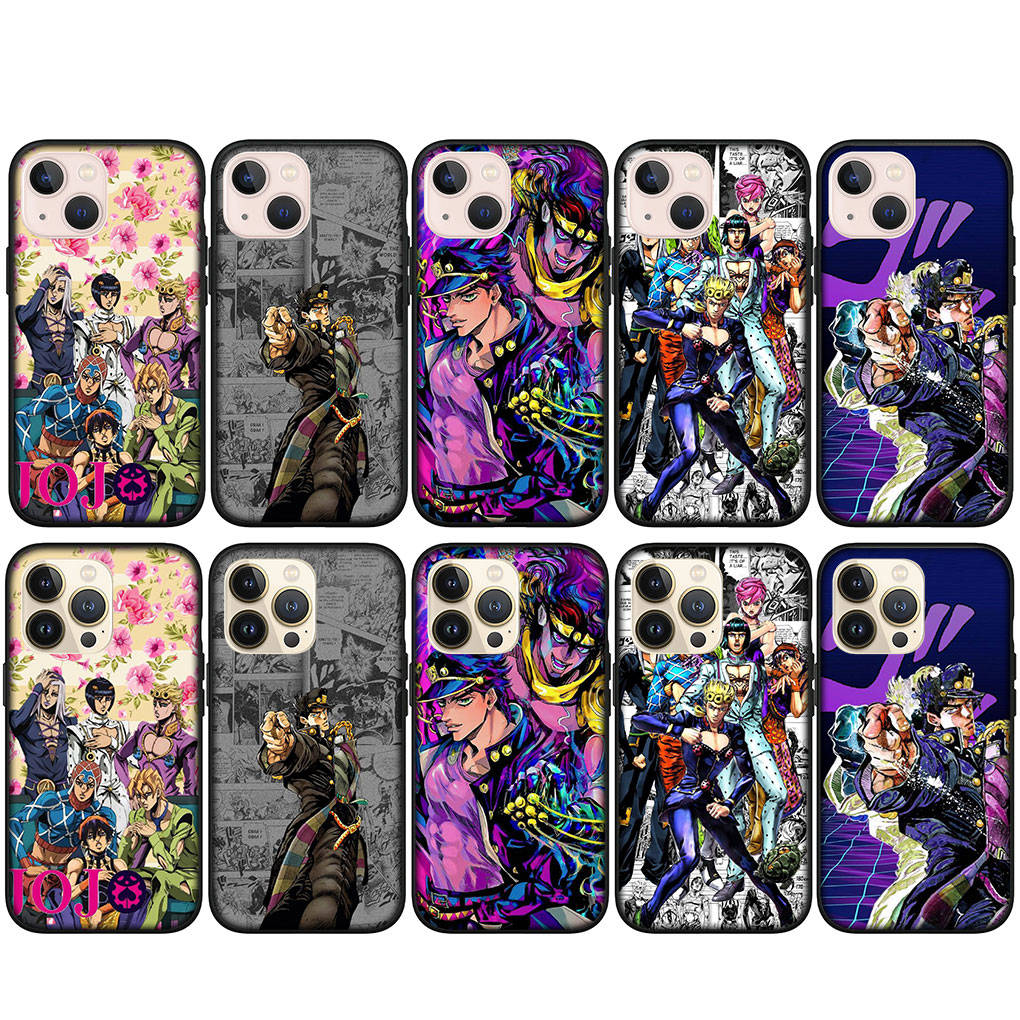 for iPhone 16 15 X XR Samsung Galaxy S24 S23 Plus Xiaomi Redmi Note 13 12 11 Pro Max 9 10 14 OPPO Huawei Cover Wallpaper JoJo's Bizarre Adventure Case