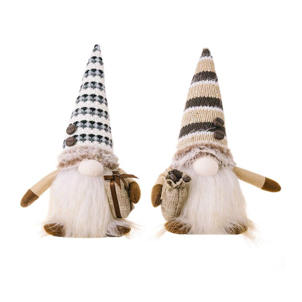 Rudolf Elf Gnome Light Illuminated Santa Elf Doll Creativity Faceless Doll Decoration  Table Decor