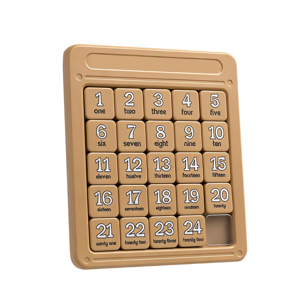 Magnet Number Huarong Road Colorful Intelligence Toy; Brain Training Development Game Nine- Puzzle Toy