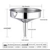 Thickened Stainless Steel Kitchen Funnel (2-Pack)