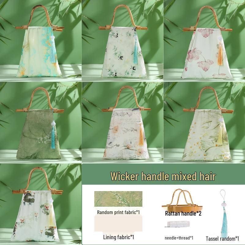 Bamboo Joint Bag DIY Kit: Handmade Chinese-Style Heritage Bag for Team Building and Salon Events
