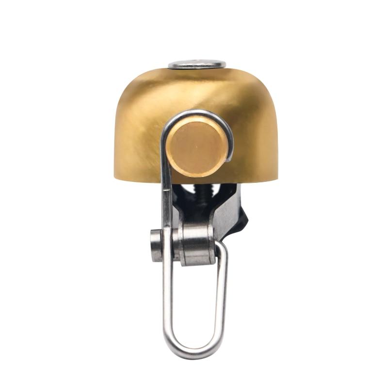 Bicycle Bell Clear Loud Sound Stainless Steel MTB Road Bike Safety Alarm Bell Cycling Handlebar Horn With Mounting Lock Plates