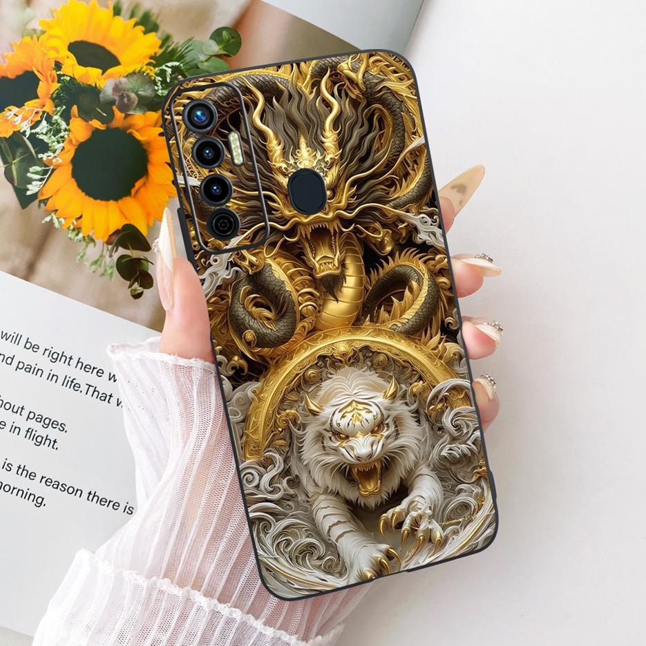 For Tecno Camon 17 Pro Case CG8 CG8h Luxury Butterfly Tree Painted Cover Soft Silicone Case For Tecno Camon 17P Camon17 Pro Bags