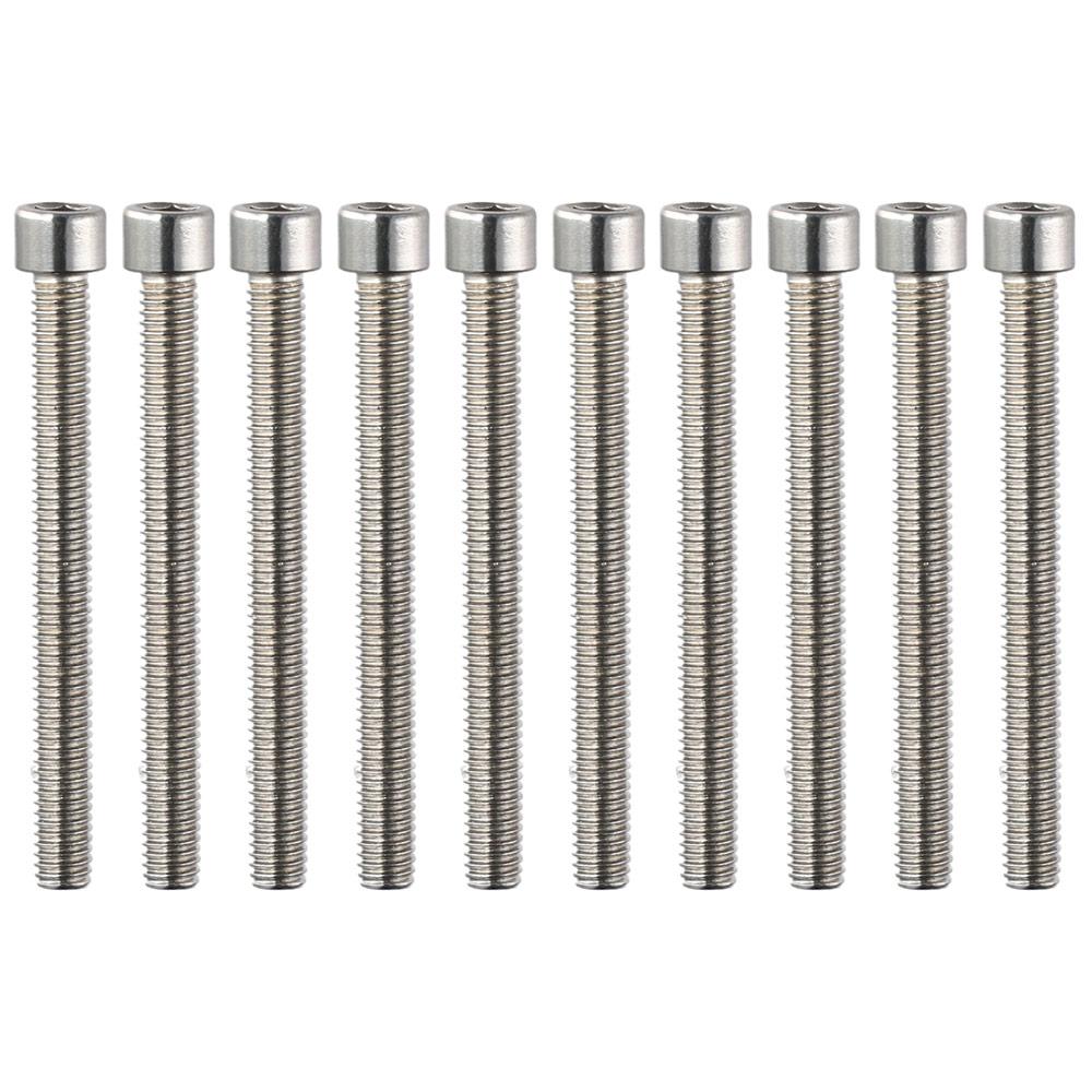 10pcs Bolt Stainless Steel Machine Screws Silver Socket Head Cap Screws Countersunk Screws Furniture