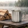 Stainless Steel Outdoor Backpacking Cup With Handle Portable Travel Cup  Outdoor Adventures