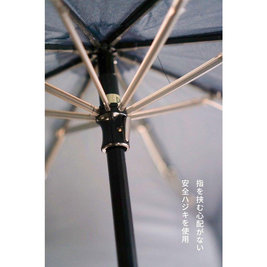 Komiya Shoten Lightweight Folding Umbrella for Durable Strong Wind Super Easy 60cm Windproof, Men, Fiberglass, Windproof, Resistant, Lightweight,