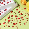 100PCS Ladybug Decor Tiny Ladybugs Decor Wood Ladybugs Shaped Embellishments Craft for DIY Craft Micro Animals Gifts