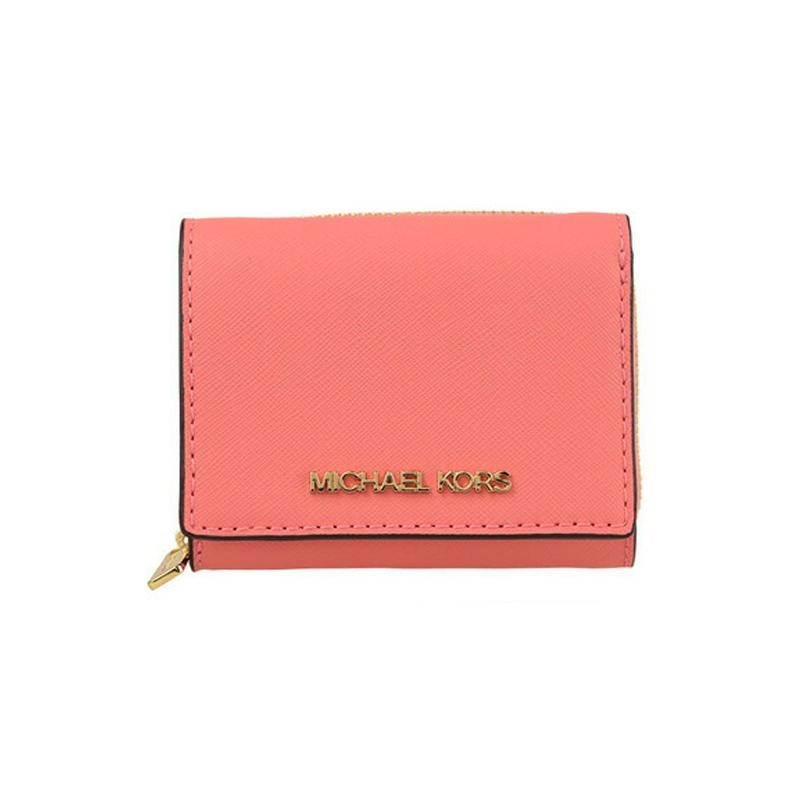 MICHAEL KORS Fashionable and simple leather wallet for women, peach pink Peach pink розовый