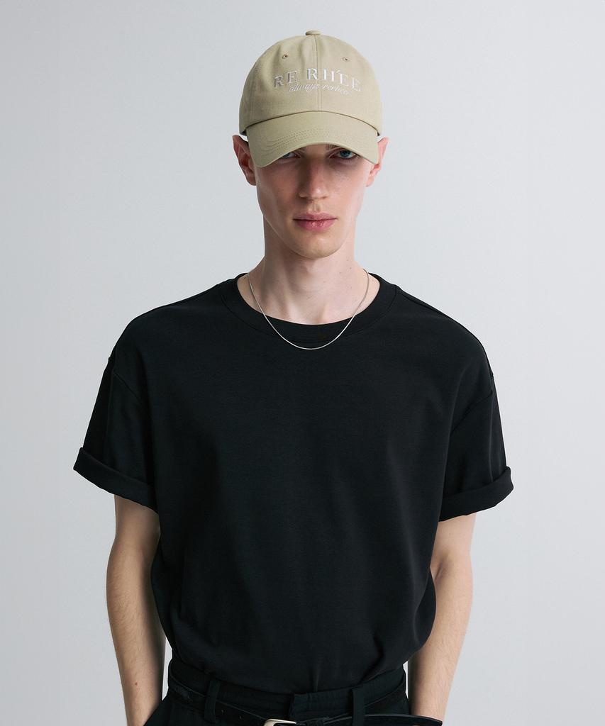 RE RHEE Embroidered Logo Cap Sand