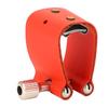 Saxophone Mouthpiece Ligature Red Leather Strap Sax Mouthpiece Ligature Fastener with Adjustment Screw