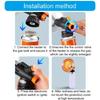Office Desktop Fan Heaters Set Single Tanks Top Heate Outdoor Gas Heaters for Instantly Warmth