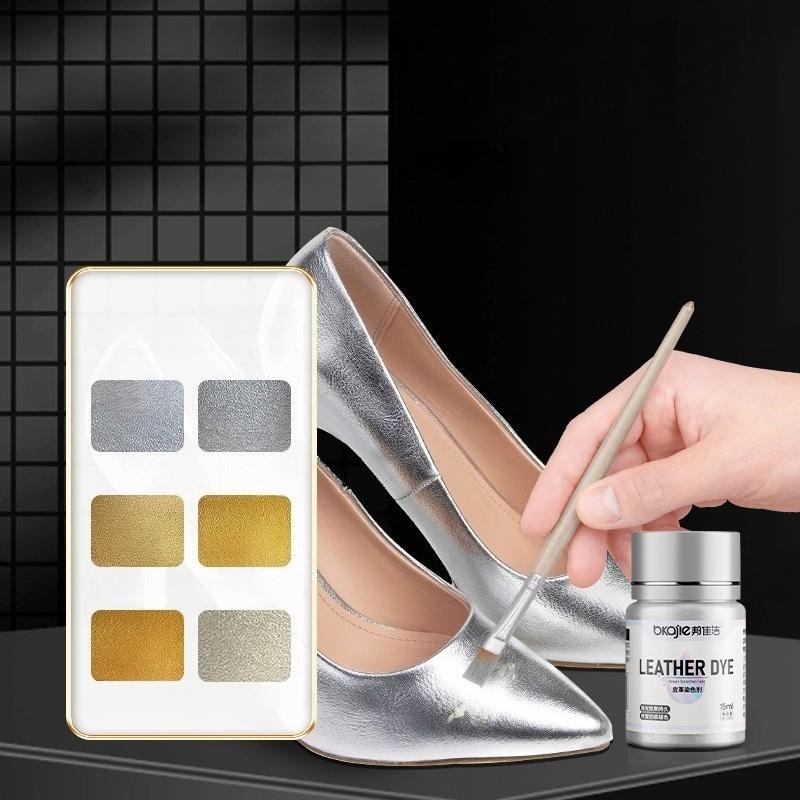15ml Leder Perlmutt Farbe Leicht zu Färben Nicht Leicht Ausbleichend zum Fixieren Ändern der Farbe Reparieren Aufarbeiten Schuhe Taschen