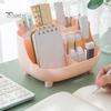 Organizer for Makeup Brushes And Tools Multi-functional Stationery Storage Box, Large Capacity 6 Grids Desk Organizer, Office Easy Access Case