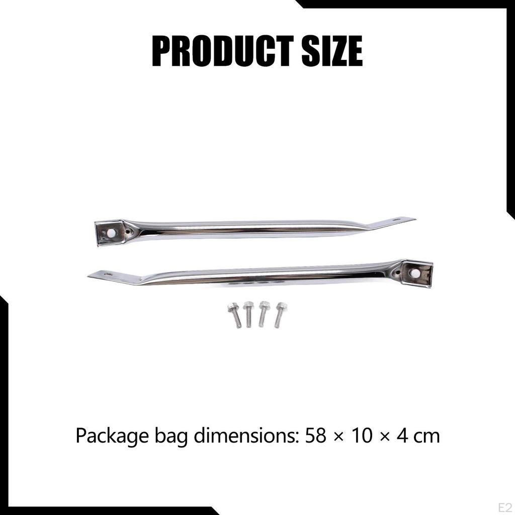 2 Pieces Crossmember Frame Brace Radiator Support Quick Installation Replace for Truck Car