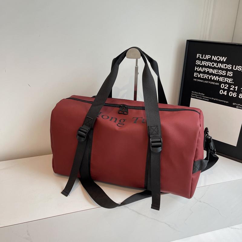 Fitness Bag, Clothes Storage Bag, Duffel Bag, Waterproof Short-distance Luggage Bag, Shoulder Bag, Portable Short-distance Travel Bag.