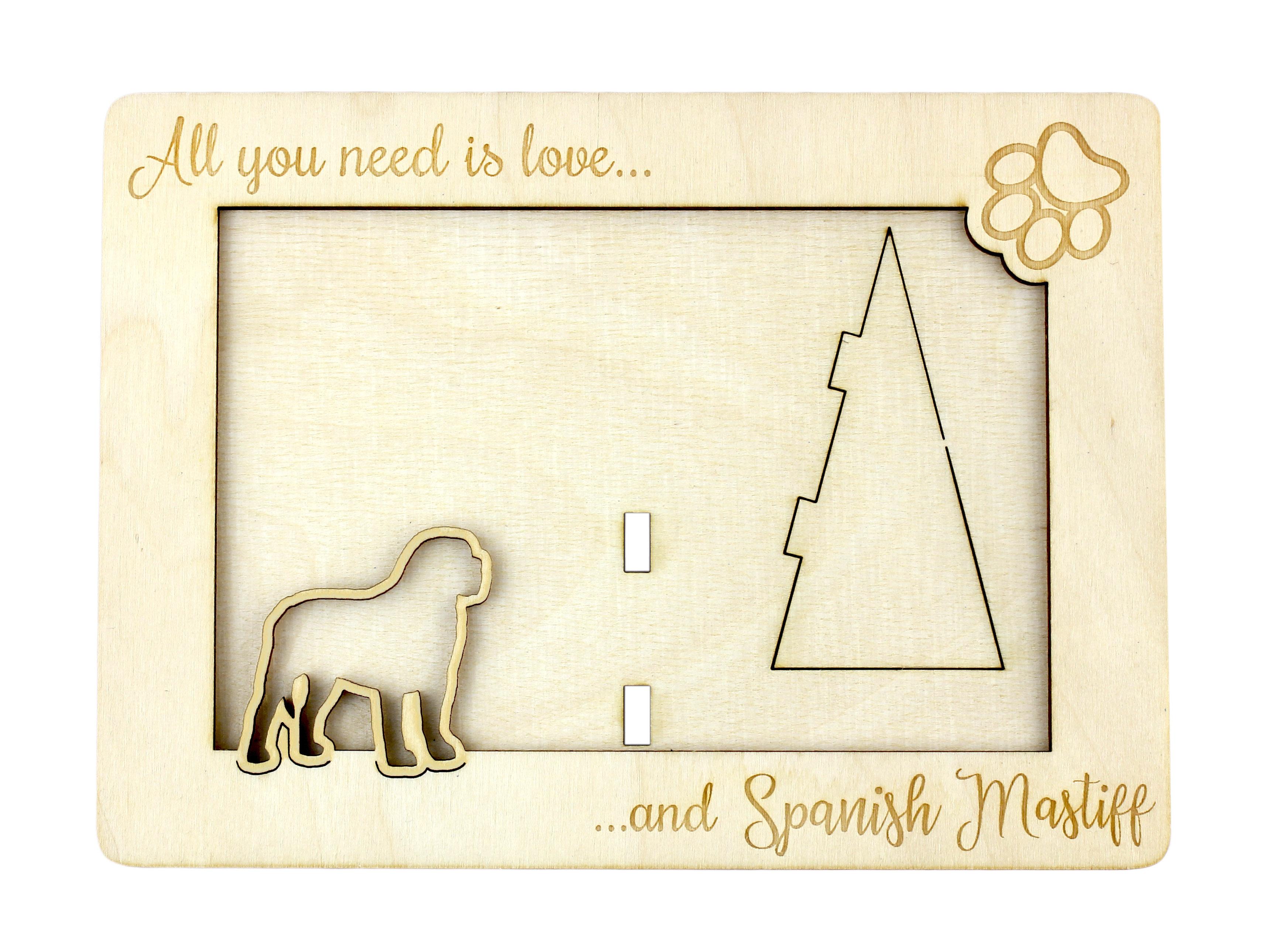 

Spanish Mastiff, Mastín Español - Photo frame, engraved wooden frame, a lovely gadget for the dog lover by Art-Dog