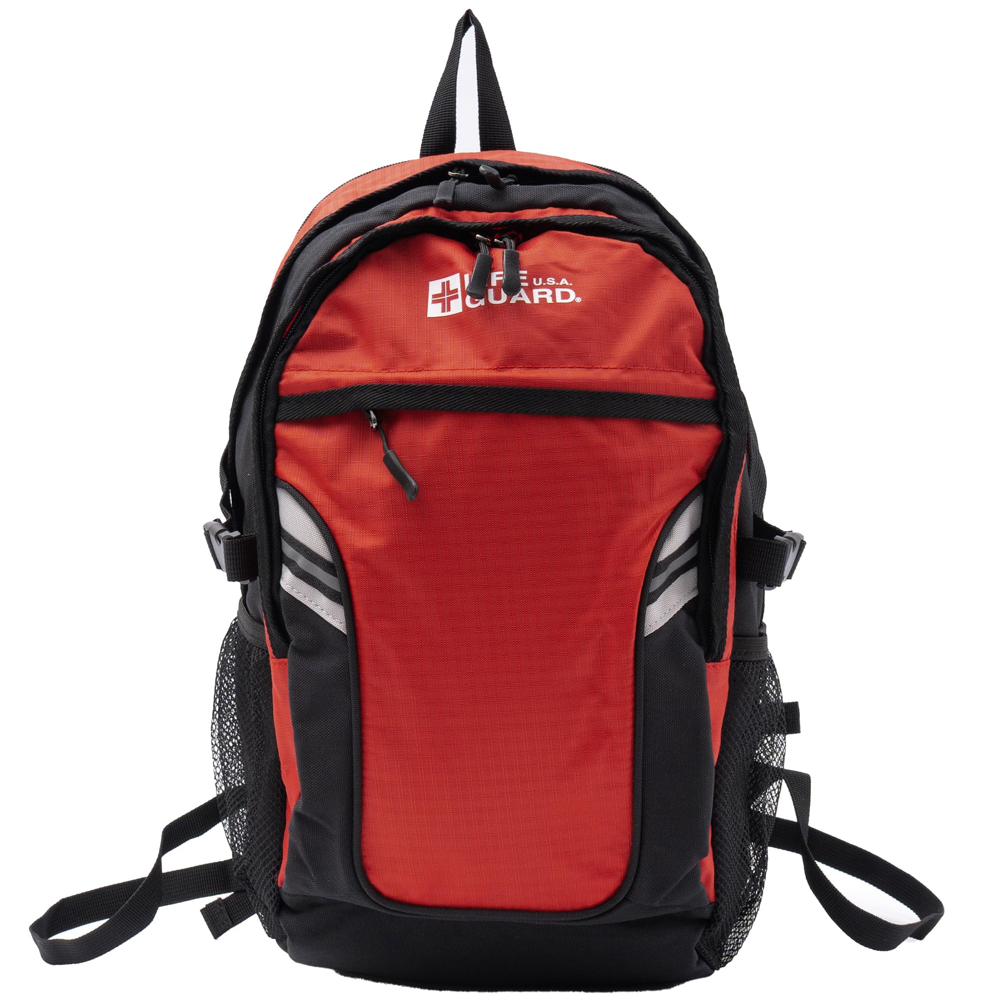 [Спасатель] Рюкзак, Средний размер, Светоотражающий, Daypack, Красный