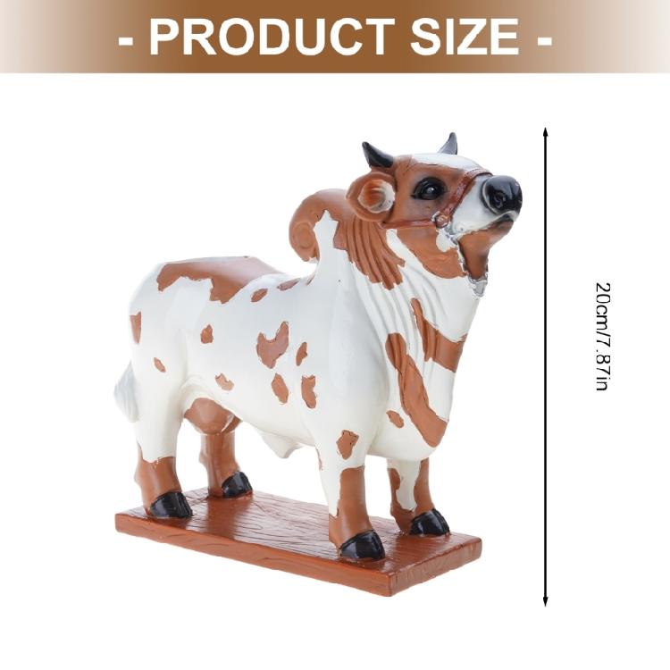Kreativer Stierform Spirituosen-Dispenser für Bar Weindekantierer Handgefertigte Harze Tierskulptur mit stabilem Holzsockel