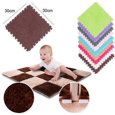   30*30 cm Dywan dla dzieci Mata z pianki EVA Long Fluff Baby Eco Floor 9 kolorów