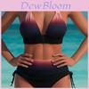 Fashionable Women Bikini Set With Polyester Fabric And Seamless Triangle Pant For Beach Vacation