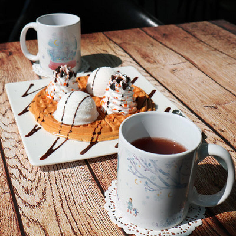 if029-Design Mug 2p-Snowball Landscape