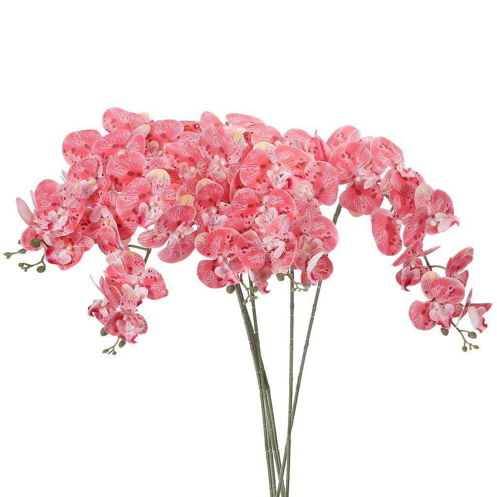 6pcs Artificial Orchid Stems 41" 9 Heads Faux Phalaenopsis Flowers Real Touch Fake Orchid Flower Branch for Vase Home Wedding