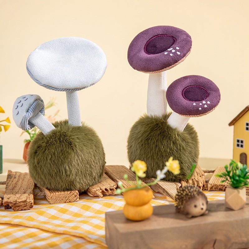 Plush Mushroom Desk Buddy With Soft Pp Cotton For Office Decor And Gift For Women