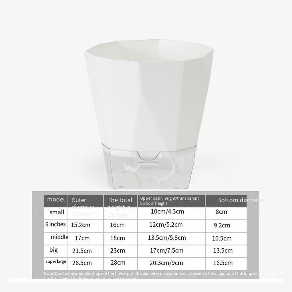 5x Blumentöpfe Pflanztöpfe Geschenk mit tiefem Wasserreservoir Selbstbewässernde Pflanztöpfe für Gärtner Mama Garten Hof Innenhof Gartenarbeit
