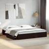 VidaXL Bed Frame with Drawers Black 200x200 Cm Engineered Wood, Bed, Storage Bed, Double Bed Frame, Double Bed 3280630