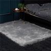 Nordic Style Plush Living Room Carpet - Cute Full Coverage Imitation Wool Rug for Bedroom & Sofa Area.