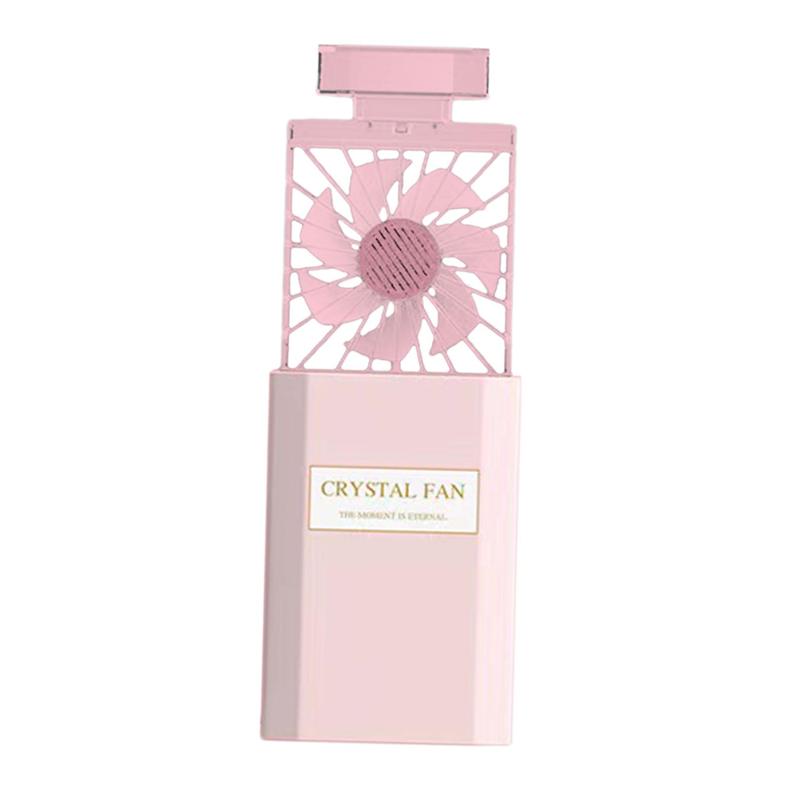 

Ручной вентилятор для женщин и леди, подарок, 3 скорости, регулируемый электрический выдвижной портативный охлаждающий вентилятор для путешествий, домашнего макияжа, офиса, рабочего стола розовый